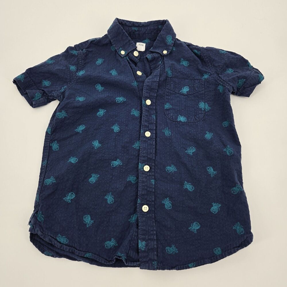 Boys Gap Pineapple Pattern Shirt S (6/7)